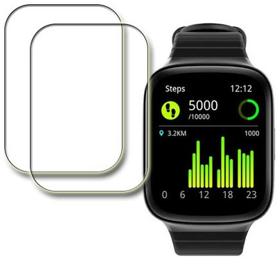 MUTAALI Tempered Glass Guard for Zoook Dash smart watch(Pack of 2)