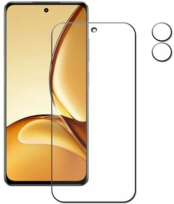 tombik Tempered Glass Guard for 91sf-realme P4 Pro-front,lens(Pack of 2)