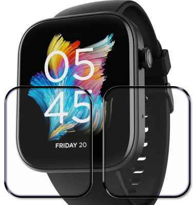 tombik Tempered Glass Guard for 10ff-boAt Ultima Rise Smartwatch(Pack of 2)