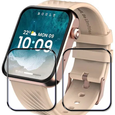 tombik Tempered Glass Guard for 19ff-Boult Dive Pro Smartwatch(Pack of 2)