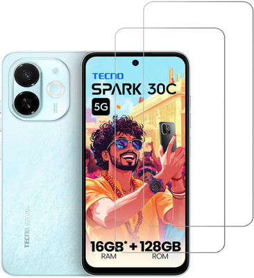 KARTRAY Tempered Glass Guard for Tecno Spark 30C 5G(Pack of 2)
