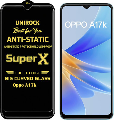 Unirock Tempered Glass Guard for Oppo A17k(Pack of 1)