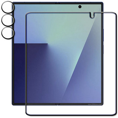 tombik Tempered Glass Guard for 46se-Samsung Galaxy Z Fold7-front full,lens(Pack of 2)