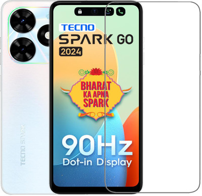 INFINITYWORLD Tempered Glass Guard for Tecno Spark Go 2024(Pack of 1)