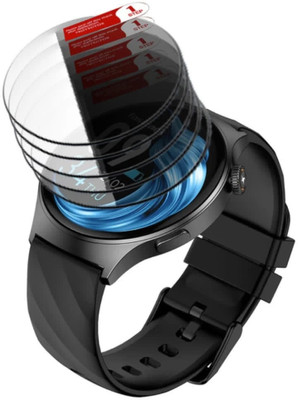 DOWRVIN Tempered Glass Guard for FASTRACK OPTIMUS PRO SMART WATCH TEMPERED GLASS (PACK OF 5)(Pack of 5)