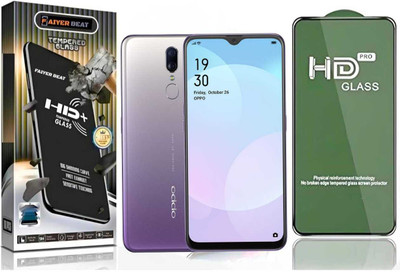 FAIYER BEAT Tempered Glass Guard for Premium high definition Tempered Glass For OPPO F11 (high definition finish,Pack Of 1) Advanced gaming high definition Full Screen Coverage Screen Protector for oppo F11(Pack of 1)