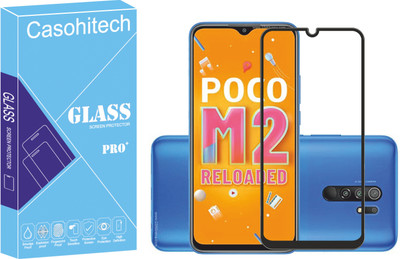 casohitech Tempered Glass Guard for Xiaomi Poco M2 Reloaded, Xiaomi Poco M2 Reloaded(Pack of 2)