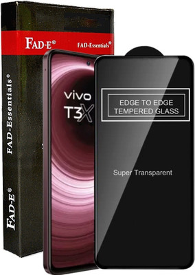 FAD-E Tempered Glass Guard for Vivo T3X 5G, Realme Narzo 70X 5G, iQOO Z9X 5G, Vivo T3X(Pack of 1)