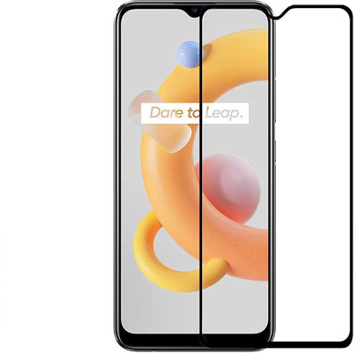 VOSKI Tempered Glass Guard for Realme C20 9H Hardness HD + Super D Anti Scratch Tempered Glass(Pack of 1)