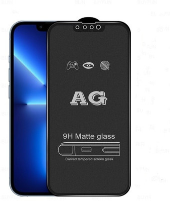 VOLMERE Tempered Glass Guard for Apple iPhone 13, iPhone 13 Pro, Premium AG Matte Full Edge-to-Edge Coverage Tempered Glass(Pack of 1)