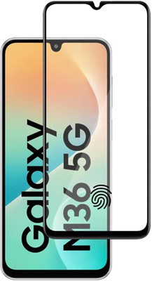 CONTEVER Tempered Glass Guard for Samsung Galaxy M36 5G / Samsung Galaxy F36 5G Screen Protector Tempered Glass Edge to Edge Full Screen Coverage(Pack of 1)