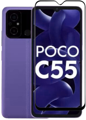 INSTYLE Tempered Glass Guard for Poco C55(Pack of 1)