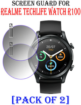 HIDEOUS Tempered Glass Guard for Realme TechLife Watch R100(Pack of 2)