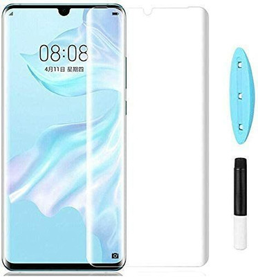 Maxboost Tempered Glass Guard for Huawei P30 Pro Advanced Border Less UV Screen Protector Guard with Installation Kit(Pack of 1)