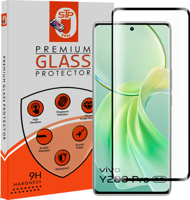 STP FEEL Tempered Glass Guard for Vivo Y200 Pro 5G, Advanced Black Border Screen Protector Guard(Pack of 1)