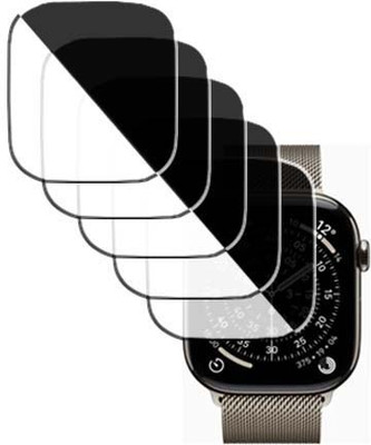 daffin Tempered Glass Guard for Apple Watch Series 11 Titanium 46mm(Pack of 5)