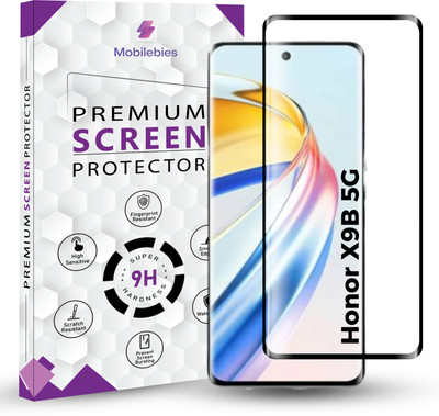 Mobliebies Tempered Glass Guard for Honor X9B 5G Advanced Black Border Screen Protector(Pack of 1)