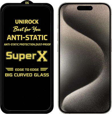 Unirock Tempered Glass Guard for Apple iPhone 15 Pro Max(Pack of 1)