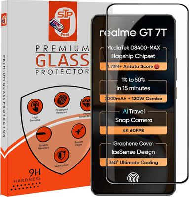 STP FEEL Tempered Glass Guard for Realme GT 7T 5G Premium Screen Protector Guard with Easy Installation Kit(Pack of 1)