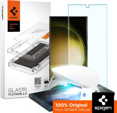 Spigen Tempered Glass Guard for Galaxy S23 Ultra(Pack of 1)