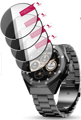 KHWABEEDA Tempered Glass Guard for PEBBLE ODYSSEY SMART WATCH TEMPERED GLASS( PACK OF 4)(Pack of 4)