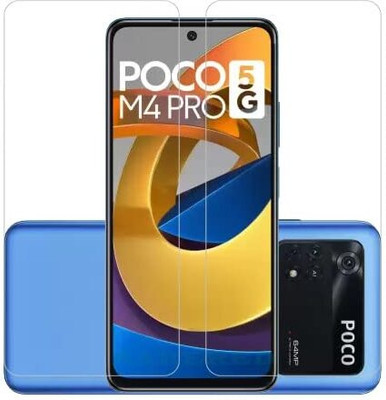 9H Tempered Glass Guard for Poco M4 Pro 4G - 9H Transparent Glass(Pack of 1)