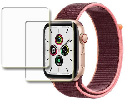 MUTAALI Tempered Glass Guard for Apple Watch SE 44mm smart watch(Pack of 2)