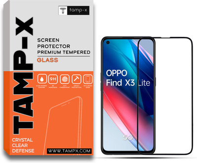 TAMP-X Tempered Glass Guard for Oppo Find X3 Lite(Pack of 1)