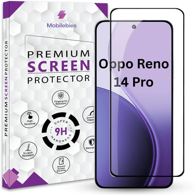 Mobilebies Tempered Glass Guard for Oppo Reno 14 Pro 5G Premium Screen Protector, oppo reno 14 pro tempered glass, oppo reno 14 pro glass, oppo reno 14 pro screen guard, with Easy Installation Kit(Pack of 1)