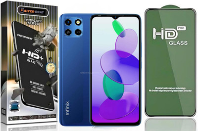 FAIYER BEAT Tempered Glass Guard for Premium high definition Tempered Glass For Infinix smart 6 plus (high definition finish,Pack Of 1) Advanced gaming high definition Full Screen Coverage Screen Protector for Infinix smart 6 plus(Pack of 1)