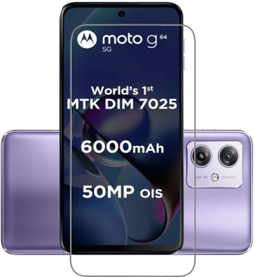 AKSHUD Tempered Glass Guard for Motorola g64 5G, Moto g64 5G, Motorola g64, Moto g64(Pack of 1)