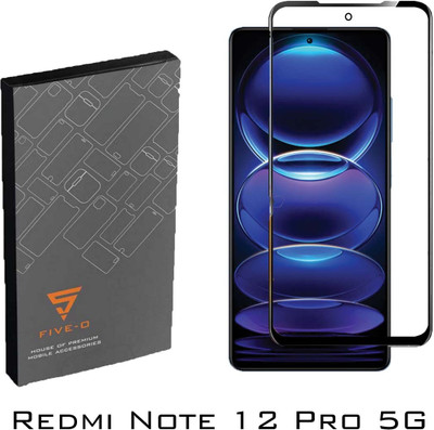 FIVE-O Edge To Edge Tempered Glass for -Mi Redmi Note 12-Pro 5G(Pack of 2)
