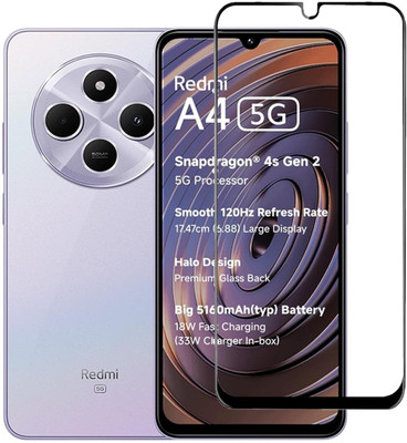 vmt stock Tempered Glass Guard for Redmi A4 5G(Pack of 1)