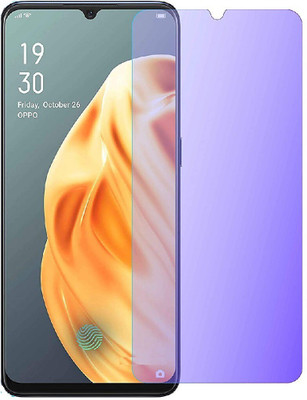 FlipSmartGuard Tempered Glass Guard for Anti Blue Ray Tempered Glass, Smart Screen Protector Blue Light Resistant Eyes Protect Film for Oppo F15 (Anti Blue) [Full Coverage, Eye Protect, Case Friendly], OPPO F15, OPPO A91(Pack of 1)