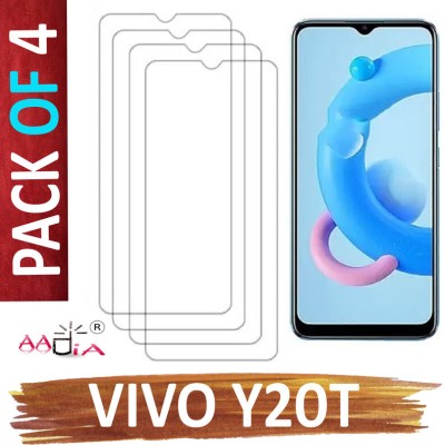 aadia Tempered Glass Guard for VIVO Y20T(Pack of 4)