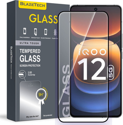 BlazeTech Tempered Glass Guard for IQOO 12 5G(Pack of 1)