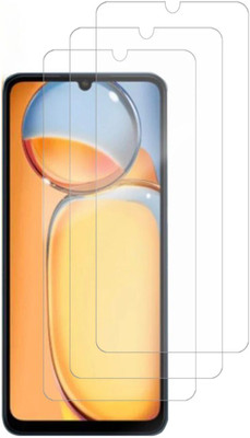 ISAAK Tempered Glass Guard for Redmi 13c 4G, Redmi 13c 5G(Pack of 3)