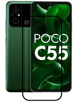 Aaralhub Tempered Glass Guard for POCO C55(Pack of 1)