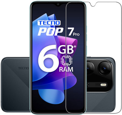 INFINITYWORLD Tempered Glass Guard for Tecno POP 7 Pro(Pack of 1)