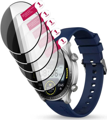 ZIDZEE Tempered Glass Guard for BPEBBLE COSMOS LUXE 3 (R)SMART WATCH SCREEN GUARD (P-5)(Pack of 5)