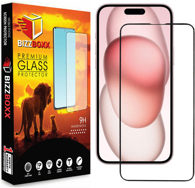 BizzBoxx Tempered Glass Guard for Apple iPhone 15, iPhone 15(Pack of 1)