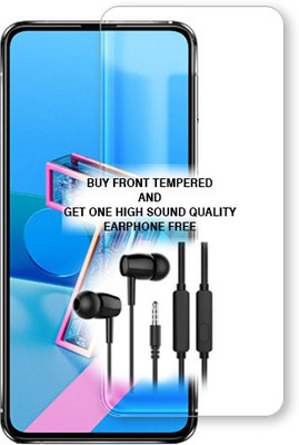 ARBAN Tempered Glass Guard for Asus Zenfone 7 Pro FRONT TEMPERED GLASS BUY AND GET ONE HIGH SOUND QUALITY EARPHONE FREE(Pack of 1)