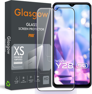 Glasgow Edge To Edge Tempered Glass for Vivo Y28 5G, Vivo Y28s, Vivo Y28e(Pack of 1)