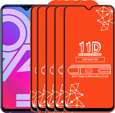 Qyist Tempered Glass Guard for Vivo Y93(Pack of 5)