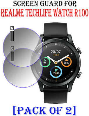 HIDEOUS Tempered Glass Guard for Realme TechLife Watch R100(Pack of 2)