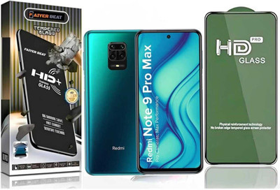 FAIYER BEAT Tempered Glass Guard for Premium high definition Tempered Glass For redmi note 9 pro max (high definition finish,Pack Of 1) Advanced gaming high definition Full Screen Coverage Screen Protector for redmi note 9 pro max(Pack of 1)