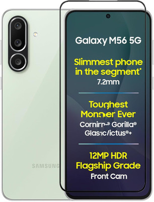 INSTYLE Tempered Glass Guard for Samsung Galaxy M56 5G(Pack of 1)