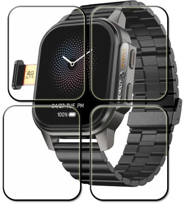 tombik Tempered Glass Guard for 24xr-Fire Boltt Snapp 4G Smartwatch(Pack of 4)