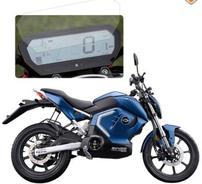 Revolt Tempered Glass Guard for EV REVOLT RV 400 BIKE SCREEN PROTECTOR(Pack of 1)