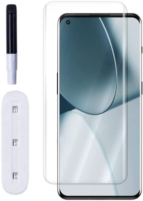 Appster Tempered Glass Guard for Oppo Reno 6 Pro (5G) Advanced Border Less Full Edge To Edge Uv Screen Protector Clear With Easy Installation Kit(Pack of 1)